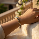 Load image into Gallery viewer, 925 Silver Citrine Bracelet | Women's Square Gemstone Jewelry