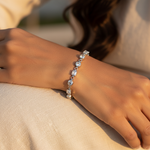 Load image into Gallery viewer, Silver Bracelet with Cubic Zirconia | Women's Elegant Jewelry