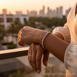 Load image into Gallery viewer, Silver Bracelet with White Gemstones for Women | Tennis Bracelet