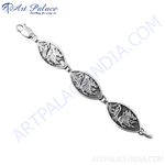 将图像加载到图库查看器中, Sterling silver dragon design chain bracelet for women. Features intricate dragon detailing.