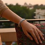 Load image into Gallery viewer, Silver Geometric Bracelet | Sterling Silver Bracelet for Women