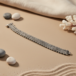 Load image into Gallery viewer, Silver Geometric Bracelet | Sterling Silver Bracelet for Women