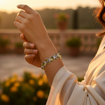Load image into Gallery viewer, 925 Silver Peridot Bracelet for Women | Green Gemstone Jewelry