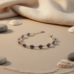 Load image into Gallery viewer, 925 Silver Amethyst Bracelet for Women | Gemstone Jewelry
