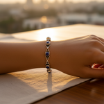 Load image into Gallery viewer, 925 Silver Blue Stone Bracelet for Women | Daily Wear Jewelry