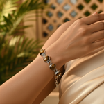 Load image into Gallery viewer, 925 Silver Tiger Eye Bracelet for Women | Statement Jewelry