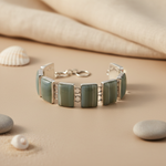 将图像加载到图库查看器中, Silver Agate Stone Bracelet for Women | Daily Wear Jewelry