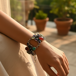 将图像加载到图库查看器中, 925 Silver Multi-Gemstone Bracelet for Women | Statement Jewelry