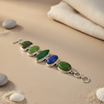 将图像加载到图库查看器中, 925 Silver Gemstone Bracelet | Multi-Stone Bracelet for Women