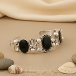 将图像加载到图库查看器中, 925 Silver Gemstone Bracelet | Onyx & Citrine | For Women