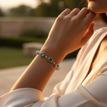 Load image into Gallery viewer, 925 Silver Aquamarine Bracelet for Women | Gemstone Jewelry