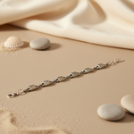 将图像加载到图库查看器中, Silver Bracelet for Women | Stone Chain Bracelet | Daily Wear