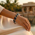 Load image into Gallery viewer, 925 Silver Onyx Bracelet for Women | Statement Jewelry