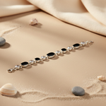 将图像加载到图库查看器中, 925 Silver Black Onyx & CZ Bracelet for Women | Gift Jewelry