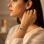 Load image into Gallery viewer, 925 Silver Black Square Gemstone Bracelet for Women | Gift