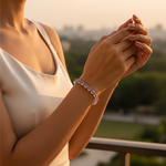 Load image into Gallery viewer, Silver Bracelet with Amethyst Gemstones for Women | Gift Jewelry