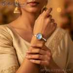 Load image into Gallery viewer, 925 Silver Moonstone Cufflinks for Men | Gemstone Cuff Links