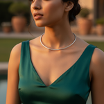 Load image into Gallery viewer, Silver Choker Necklace | 925 Sterling Silver | Minimalist Jewelry