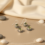Load image into Gallery viewer, 925 Silver Prehnite Dangle Earrings for Women | Gemstone Jewelry