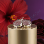 Load image into Gallery viewer, Pendientes de plata con piedra drusa para mujer | Joyas con estilo