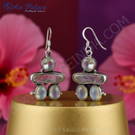 Load image into Gallery viewer, 925 Silver Moonstone Drop Earrings for Women | Dangle Earrings