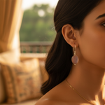 Load image into Gallery viewer, 925 Silver Oval Stone Drop Earrings for Women | Gift