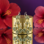 Load image into Gallery viewer, 925 Silver Peridot Dangle Earrings for Women | Gemstone Jewelry