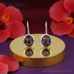 Load image into Gallery viewer, Silver Amethyst Drop Earrings for Women | Gemstone Jewelry