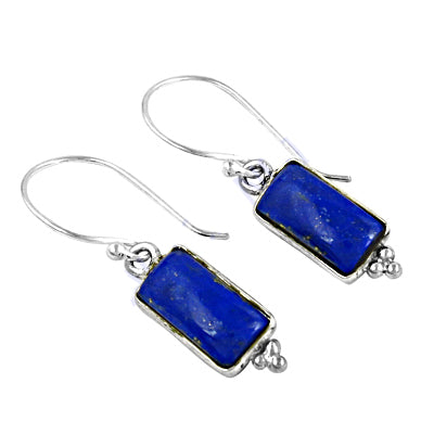 925 silver lapis lazuli earrings for women | gemstone jewelry