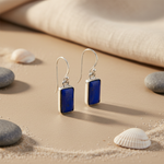 Load image into Gallery viewer, 925 Silver Lapis Lazuli Earrings for Women | Gemstone Jewelry