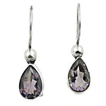 Load image into Gallery viewer, 925 Silver Amethyst Teardrop Earrings for Women