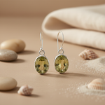 Load image into Gallery viewer, 925 Silver Citrine Drop Earrings for Women | Gemstone Jewelry