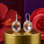 Load image into Gallery viewer, Pendientes de cuarzo ahumado en plata 925 para mujer | Joyería con piedras preciosas