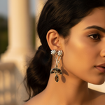 Load image into Gallery viewer, 925 Silver Smoky Quartz Flower Earrings for Women | Gift