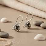 Load image into Gallery viewer, 925 Silver Black Stone Drop Earrings for Women | Dangle Jewelry
