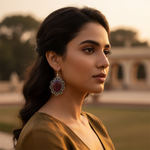 Load image into Gallery viewer, 925 Silver Ruby Drop Earrings for Women | Gemstone Jewelry