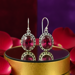Load image into Gallery viewer, 925 Silver Ruby Earrings for Women | Gemstone Jewelry