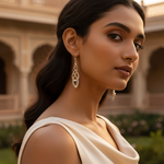 Load image into Gallery viewer, 925 Silver Garnet Drop Earrings for Women | Dangle Jewelry