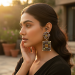Load image into Gallery viewer, 925 Silver Multi-Gemstone Dangle Earrings | Women's Fashion Jewelry