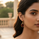 Load image into Gallery viewer, gold plating Ruby Earrings for Women | Gemstone Jewelry Gift