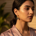 Load image into Gallery viewer, Gold Oval Mystic Topaz Earrings | Women's Dangle Jewelry