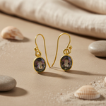 Load image into Gallery viewer, gold plating Oval Mystic Topaz Earrings | Women's Dangle Jewelry