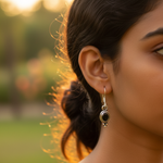 Load image into Gallery viewer, 925 Silver Black Onyx Dangle Earrings for Women | Gift