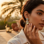 Load image into Gallery viewer, 925 Silver Chalcedony Drop Earrings for Women | Gift Jewelry