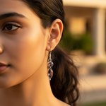 Load image into Gallery viewer, 925 Silver Amethyst Drop Earrings for Women | Gemstone Jewelry