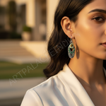 Load image into Gallery viewer, 925 Silver Peridot Drop Earrings for Women | Gemstone Jewelry