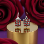 Load image into Gallery viewer, 925 Silver Red Coral Earrings for Women | Dangle Jewelry