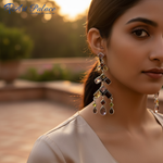 Load image into Gallery viewer, 925 Silver Gemstone Dangle Earrings for Women | Statement Jewelry