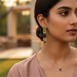 Load image into Gallery viewer, 925 Silver Gemstone Drop Earrings | Women's Jewelry | Gift