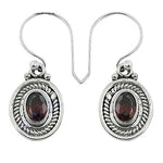 Load image into Gallery viewer, 925 Silver Garnet Drop Earrings for Women | Gemstone Jewelry